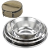 Bộ Bát Chén Đĩa Cắm Trại Inox Campingmoon S395