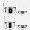 Naturehike Bộ Nồi Cắm Trại Inox Xếp Gọn NH22CJ005