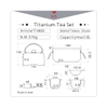Bộ Pha Trà Dã Ngoại Keith Titanium (10pcs)
