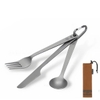 NatureHike Bộ Thìa Dĩa Cắm Trại – Dã Ngoại Titanium 3 in 1 (BST Đôn Hoàng)