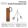 NatureHike Bộ Thìa Dĩa Cắm Trại – Dã Ngoại Titanium 3 in 1 (BST Đôn Hoàng)