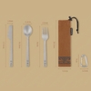 NatureHike Bộ Thìa Dĩa Cắm Trại – Dã Ngoại Titanium 3 in 1 (BST Đôn Hoàng)