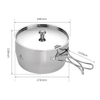 Campingmoon CC-18 Nồi Nấu Súp Thép Không Gỉ 3 Lớp (2 Lít)