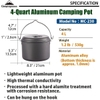 Campingmoon MC-230 (4 Lít) Nồi Treo Bằng Nhôm Dã Ngoại