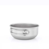 Chén titanium Keith một lớp có tay cầm gập, nhìn từ trên xuống
