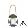 Đèn LED cắm trại Naturehike màu rêu xanh, quai xách dây thừng, kèm chân đế ba chân