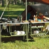 Giá Đựng Đồ Cắm Trại Du Lịch Snowpeak Igt Hanging Rack Frame 2 Tier Set