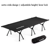 Giường Gấp Gọn Cắm Trại Điều Chỉnh Được Chiều Cao Blackdog Aluminum Alloy Folding Camp Bed