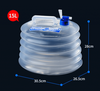 Thùng đựng nước gấp gọn dung tích 15L kèm kích thước