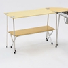 Kệ Gấp Để Đồ Đa Năng Du Lịch Cắm Trại Snowpeak Folding Shelf Long Bamboo