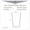 Keith Titanium Cốc Cà Phê 2 lớp Cắm Trại Dã Ngoại Ti3150 320ml