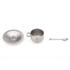 Keith Titanium Coffee cup with saucer and spoon
