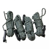 Bộ 4 cuộn dây dù cắm trại Guyline Madfox màu rằn ri kèm khóa điều chỉnh, nền trắng