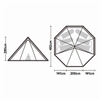 Naturehike Lều Cắm Trại Mông Cổ 5-8 người Octagonal Pyramid Tent NH20ZP014 - ảnh 6 | ProCamping.vn