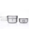 Nồi Keith 3-Piece Titanium Pot and Pan Cook Set 2 nồi lồng nhau kèm chén nhỏ