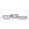 Nồi Keith 3-Piece Titanium Pot and Pan Cook Set 3 nồi kích thước khác nhau xếp cạnh
