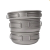 Nồi Keith 3-Piece Titanium Pot and Pan Cook Set 3 nồi xếp chồng, quai dựng đứng