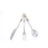Bộ dao muỗng nĩa Keith Titanium móc vào khoen tròn, dựng đứng