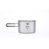 Nồi titanium quai gập đã đóng lại, chụp nghiêng