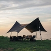 Tăng Cắm Trại Du Lịch Phủ Vinyl Lục Giác Lớn Cho Hơn 20 Người Blackdog BD-TM003 Large Hexagon Tarp