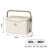 Naturehike Thùng Đá Giữ Lạnh Cắm Trại Kháng Khuẩn 36h CNK2300BS012