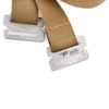 Bình đựng nước Titanium công nghệ không gen cận cảnh móc khóa và quai đeo vải kaki