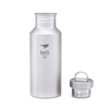 Bình nước titanium Keith Ti3031 550ml đứng thẳng, nắp vặn tháo rời để cạnh bên