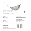 Naturehike NH21DC008 Võng dã ngoại Swing Hammock