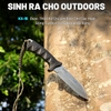 Vultura Dao Sinh Tồn Cắm Trại Outdoor full-tang thép D2-KX-15