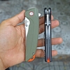 Vultura KZ-09 Kestrel Dao Xếp EDC Thép D2, Ốp G10, Lưỡi Tanto Cắm Trại