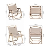 Naturehike NH19Y002-D Ghế Xếp Cắm Trại Tựa Lưng Khung Vân Gỗ Portable Outdoor