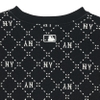 Áo Len Monogram MLB Logo Chữ NY 2023 Màu Đen