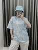 Áo Phông MLB Monogram Water Logo NY 3ATSM1033-50ABS Màu Xanh Blue