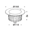 Inground Light ST2186R1-18