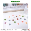 Set charm hoa nhựa đính móng  đủ màu