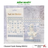 Sticker Dán Móng Channel Xanh Dương DH452