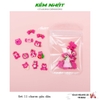 Set 12 Charm Gấu Dâu Đính Móng