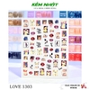 Sticker Dán Móng LOVE 1303
