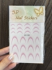 Sticker dán móng kiểu french nhiều màu
