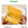Bộ bấm móng tay 5 sản phẩm bằng thép không gỉ làm quà tặng màu vàng
