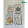 Set Bi Kim Loại Khay Tròn 6 Ngăn