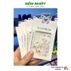 Set charm hoa nhựa đính móng trắng bi đồng