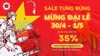 Mừng đại lễ 30/4 – Ưu đãi chấn động đến 35%