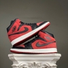 SZ43 Nike Air Jordan 1 Mid 'Reverse Banned Gym Red Black' 554724-610 036883