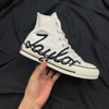 SZ36.5 Converse Chuck 70 High 'Scripted Signature Print - White Egret' 167696C 115107