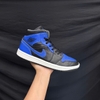 SZ41 Air Jordan 1 Mid 'Hyper Royal Black' 554724-077 035639