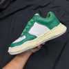 SZ38 Maison MIHARA YASUHIRO WAYNE VL OG Sole Leather Low-top Sneaker 'White Green' A09FW730-WHTGRN 065421