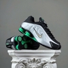 SZ41 Nike Shox R4 'Metallic Silver Green Shock' HQ1988-006 046305