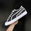 SZ40 PUMA Capri Raw Cut Board Shoes Black/White 381586-02 026897
