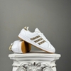 SZ 38.7 adidas neo Grand Court Shoes White/Brown FY8949